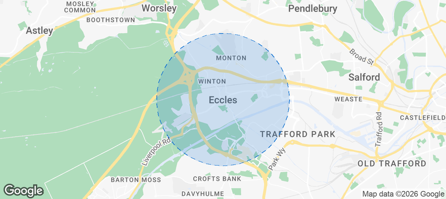 Eccles Airbnb map